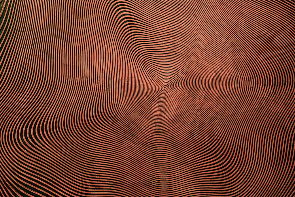 Seamless brick wallpaper pattern — Cartography by wallpaper⁶ — base photo: a red and black background with wavy lines