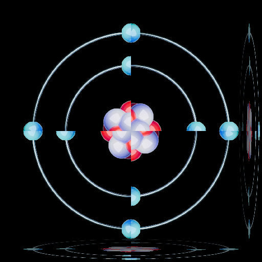 WALLPAPER⁶ — seamless rotate4 pattern from quantum physics visualization, Physics