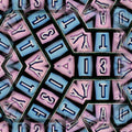 Cryptography Hexagon wallpaper pattern