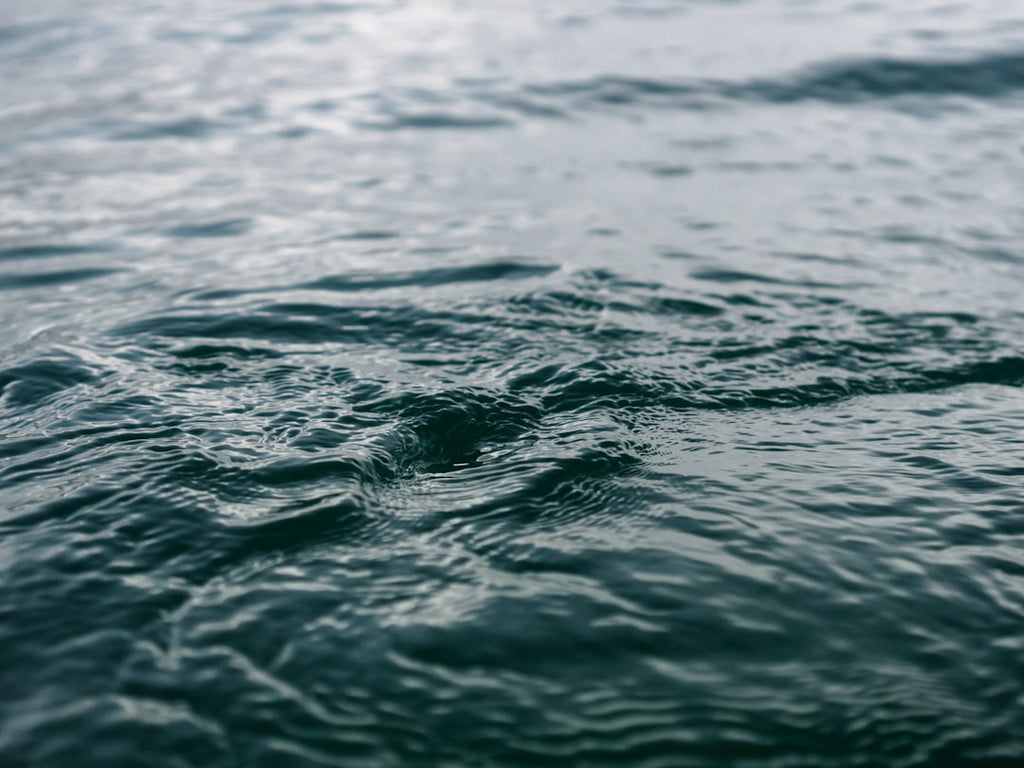Oceanography Mirror wallpaper pattern — base photo: calm body of water