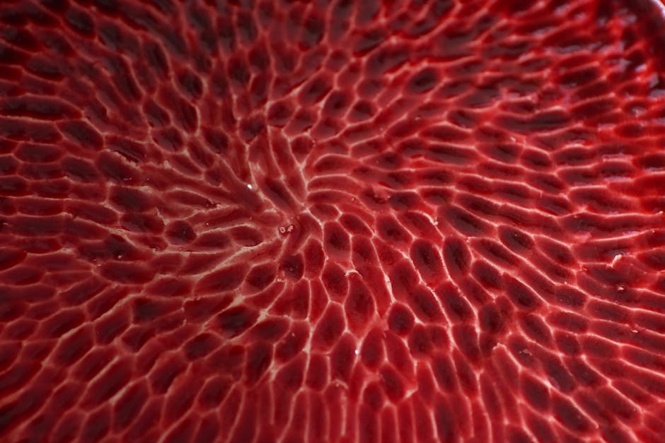 Seamless mirror wallpaper pattern — Medicine by wallpaper⁶ — base photo: Intricate red ripple pattern texture, ideal for backgrounds or wallpaper designs.