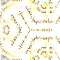 Seamless hex wallpaper pattern — Calligraphy by wallpaper⁶