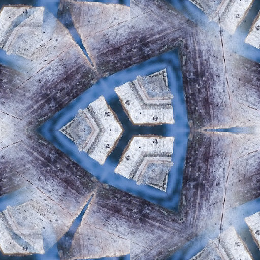 Botanics Hexagon wallpaper pattern