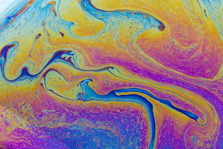 Meteorology Wave wallpaper pattern — base photo: Colorful abstract art with swirling patterns and vibrant hues resembling liquid paint.