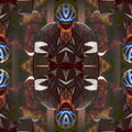 Seamless mirror wallpaper pattern — Biochemistry by wallpaper⁶
