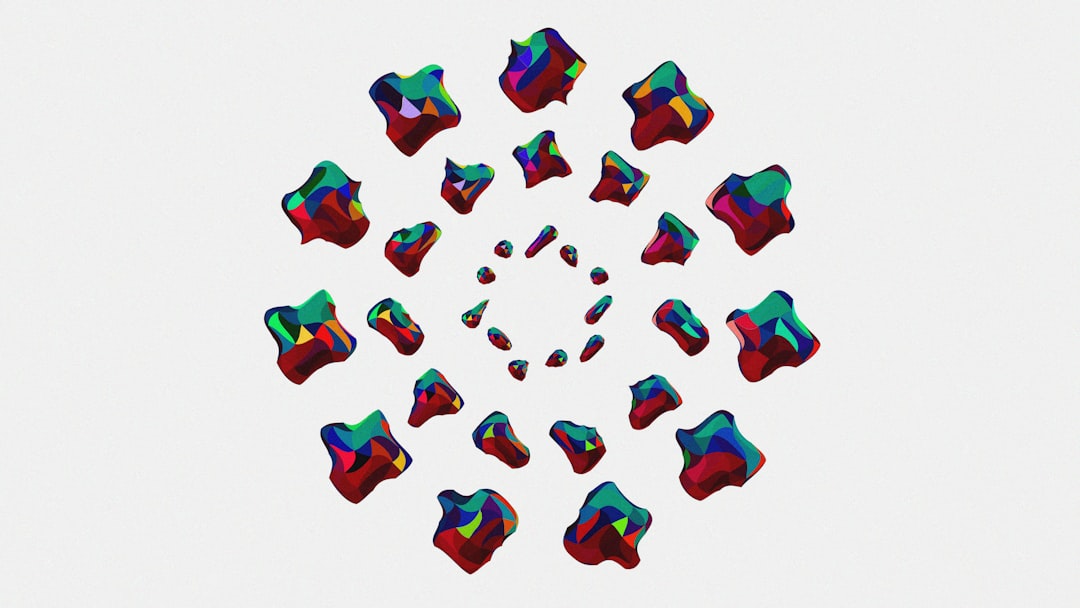 3D Rotation wallpaper pattern — base photo: Shapes | Blender 3D