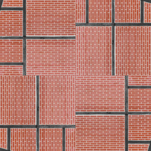 Brown tile pattern with rotational symmetry inspired by Transformer AI, creating a sophisticated and modern wall design.