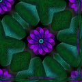 WALLPAPER⁶ — seamless diamond pattern from fractal geometry, Geometry
