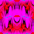 Abstract purple and red AI marbling art in a brick repeat pattern on wallpaper.