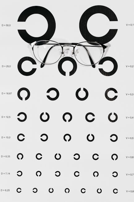 Seamless kaleidoscope wallpaper pattern — Medicine by wallpaper⁶ — base photo: Close-up of an eye examination chart with eyeglasses on top, highlighting vision testing.