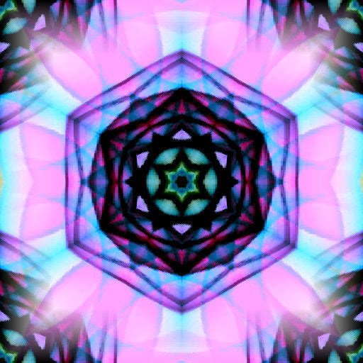 Seamless kaleidoscope wallpaper pattern — Glitch by wallpaper⁶