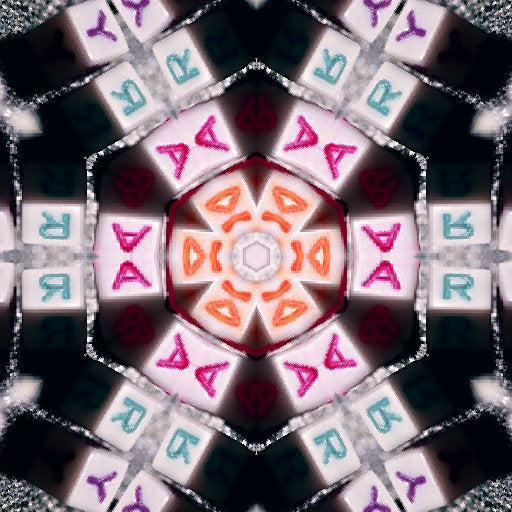 Seamless kaleidoscope wallpaper pattern — Arithmetic by wallpaper⁶
