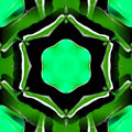 Abstract Flow kaleidoscope wallpaper pattern with flowing yellow, red, and black acrylic paint designs.