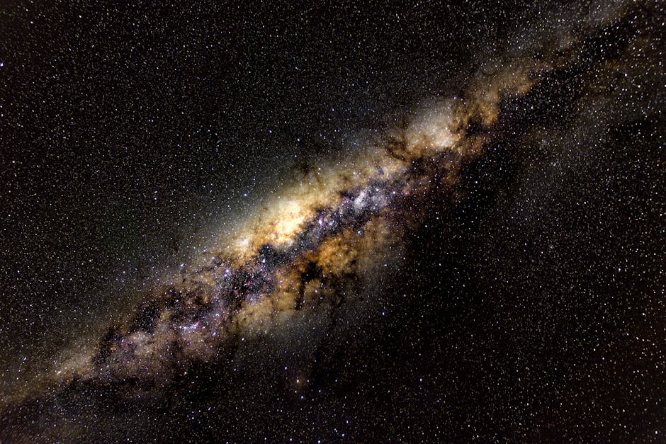 Cosmology Rotation wallpaper pattern — base photo: A breathtaking view of the Milky Way galaxy showcasing its vibrant star formation and cosmic dust cl