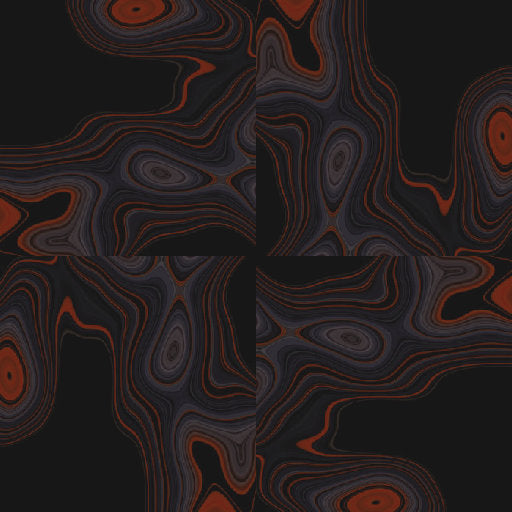 Stylized Topography abstract terrain pattern with 3D contour lines, a minimalist geometric landscape generated by AI in rotation symmetry.