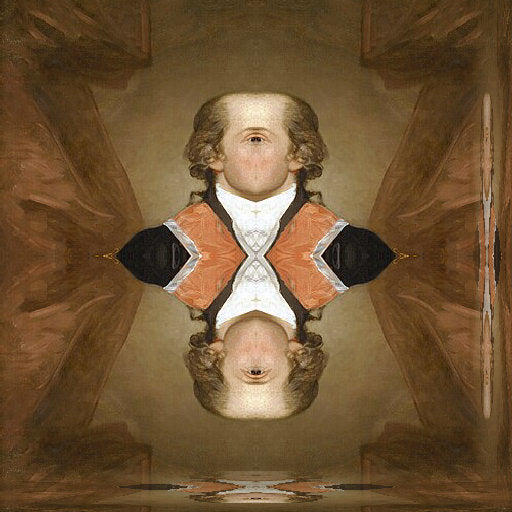 Portraits Mirror wallpaper pattern