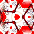 Seamless hex wallpaper pattern — Calligraphy by wallpaper⁶