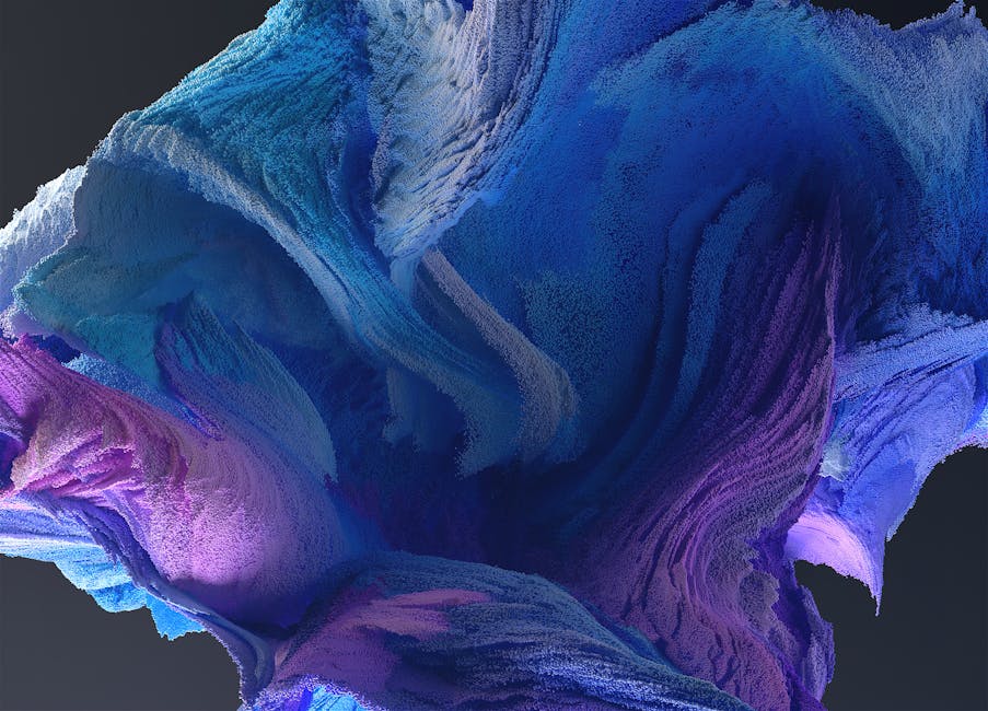3D Rotation wallpaper pattern — base photo: Vivid 3D abstract texture in blue, purple, and pink hues, showcasing creativity and dynamic art.