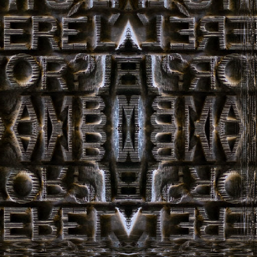 Seamless mirror wallpaper pattern — Calligraphy by wallpaper⁶