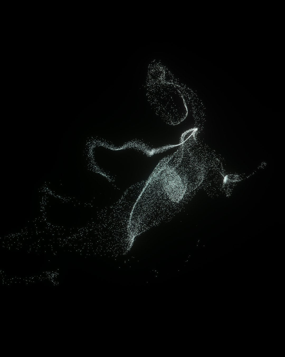 Physics Pinwheel wallpaper pattern — base photo: Particles animation in blender
