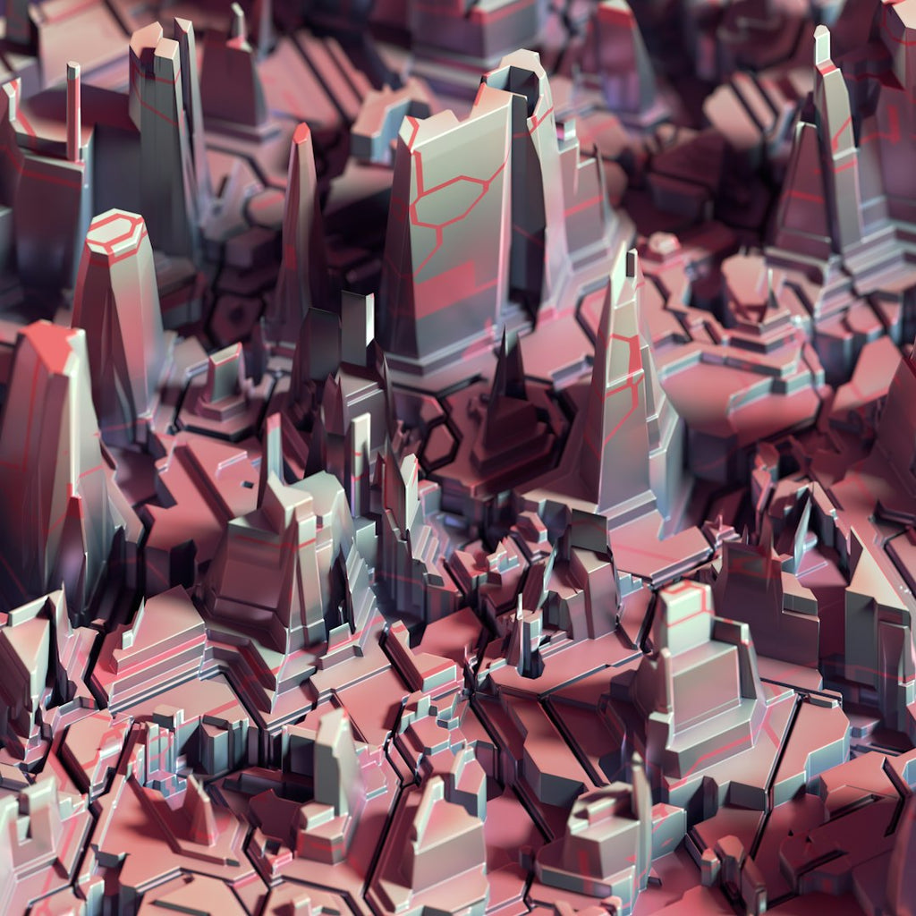 A symmetrical digital glitch pattern with vibrant blue and pink horizontal lines reflected in a Mirror symmetry arrangement. — base photo: A raw digital capture of hardware malfunction and signal lag, featuring sharp horizontal scanlines, 