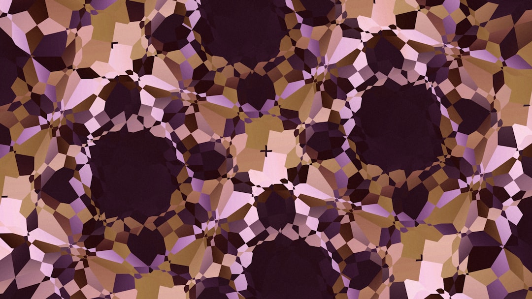 Seamless mirror wallpaper pattern — Origami by wallpaper⁶ — base photo: Sacred Geometry | Blender 3D