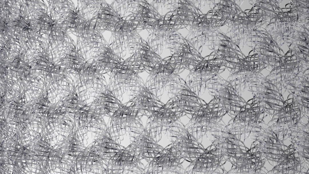 Seamless hex wallpaper pattern — Biochemistry by wallpaper⁶ — base photo: a black and white photo of a pattern on a wall