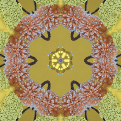 Physics Kaleidoscope wallpaper pattern