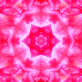 Abstract Ink kaleidoscope pattern background, featuring symmetrical ink splashes in vibrant colors on a white base.