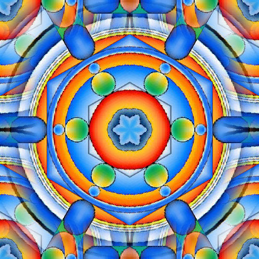 wallpaper⁶ — seamless kaleidoscope pattern from opart