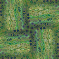 Abstract acrylic pour swirls in a repeating rotation pattern, showcasing vibrant colors and organic shapes.