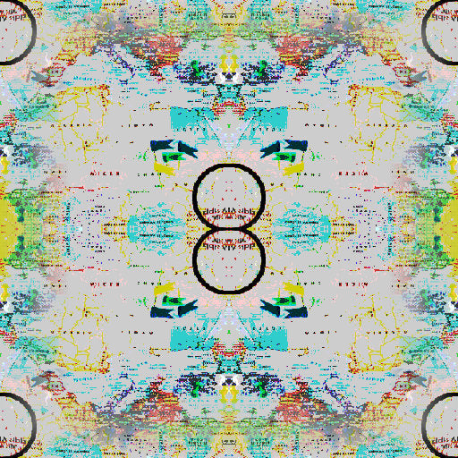 Seamless mirror wallpaper pattern — Cartography by wallpaper⁶