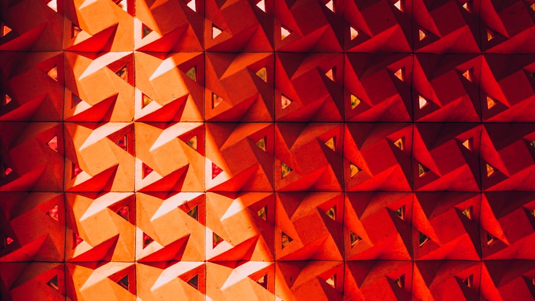 Seamless mirror wallpaper pattern — Origami by wallpaper⁶ — base photo: Red Vibe