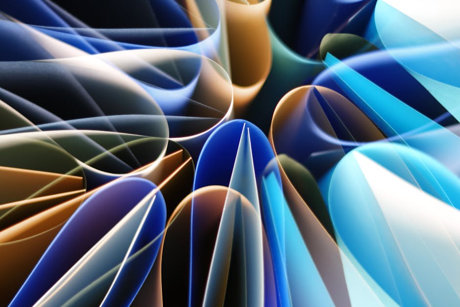 Topology Wave wallpaper pattern — base photo: Vivid abstract composition with colorful light patterns creating a dynamic and artistic geometric de