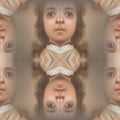 Portraits Mirror wallpaper pattern