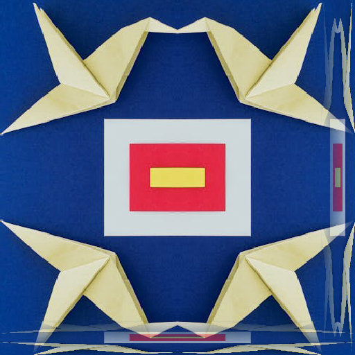 Seamless mirror wallpaper pattern — Origami by wallpaper⁶