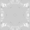 Abstract ink splashes arranged in a symmetrical kaleidoscope pattern, featuring vibrant colors and fluid shapes on a wallpaper surface.
