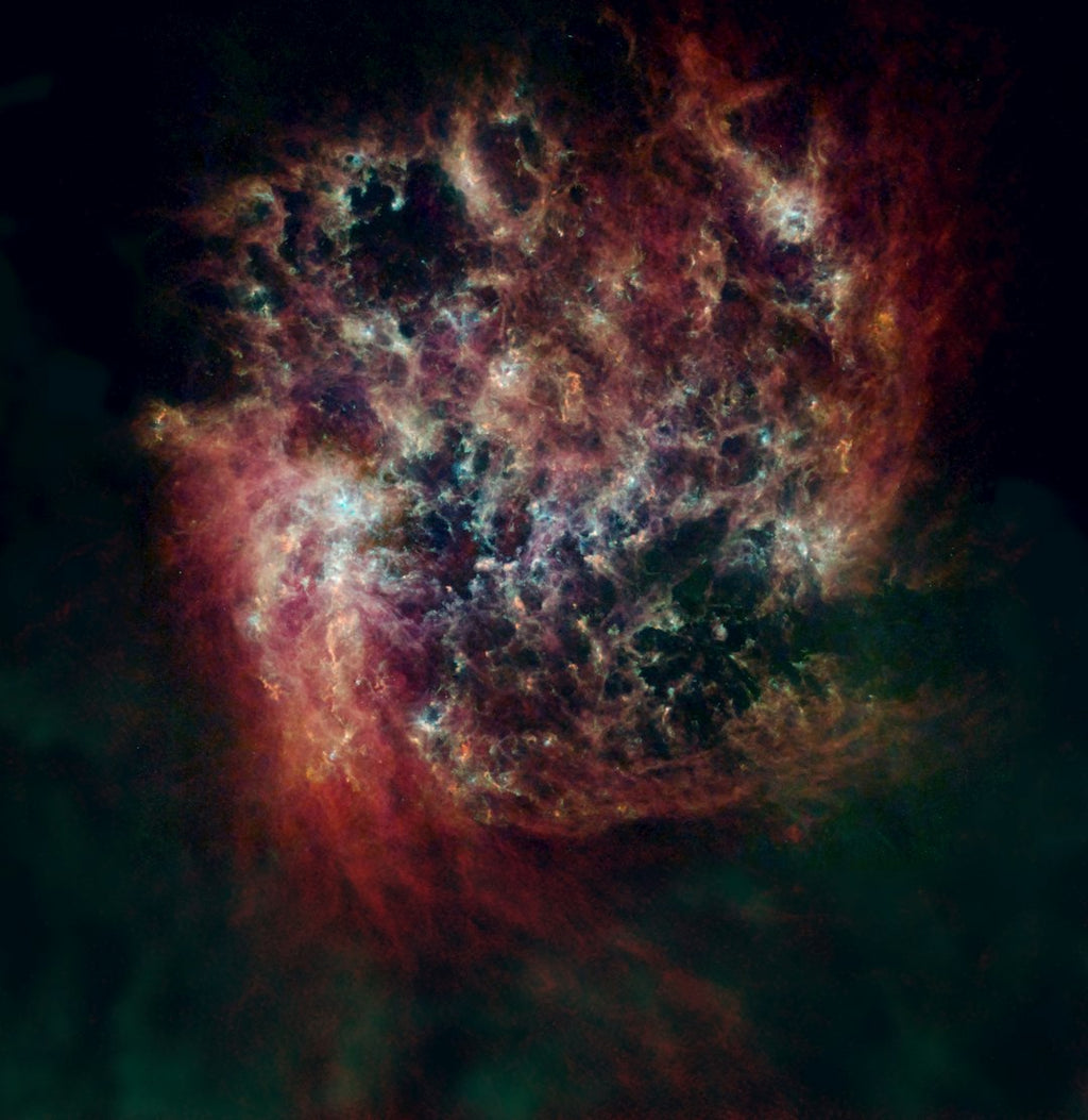 Seamless kaleidoscope wallpaper pattern — Astronomy by wallpaper⁶ — base photo: Infrared-Radio Image of the Large Magellanic Cloud Caption: The Large Magellanic Cloud (LMC) is a sa