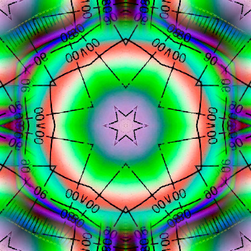 Seamless kaleidoscope wallpaper pattern — Cosmology by wallpaper⁶