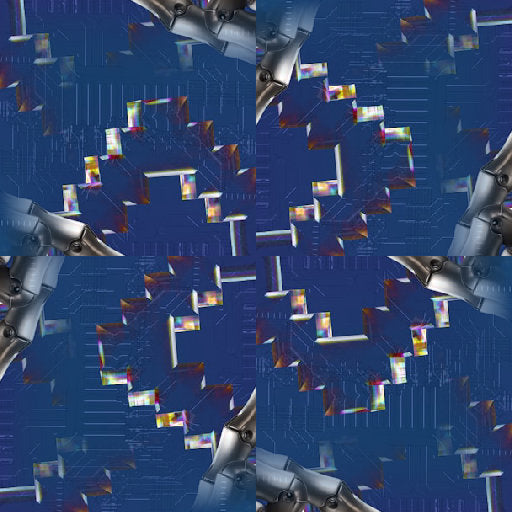 AI Art Rotation wallpaper pattern