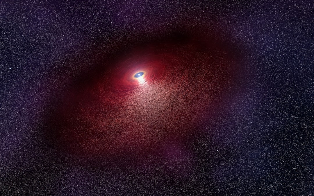 Seamless kaleidoscope wallpaper pattern — Cosmology by wallpaper⁶ — base photo: Artist's Impression of Disk Around a Neutron Star Caption: This illustration shows a neutron star (R