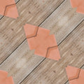 Diamond symmetry pattern featuring antique nautical map fragments with sepia ink lines and weathered parchment textures.