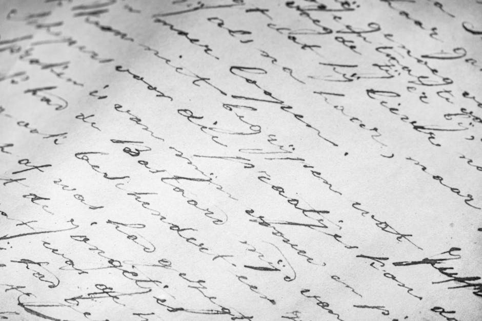 Seamless hex wallpaper pattern — Calligraphy by wallpaper⁶ — base photo: Detailed close-up of vintage cursive handwriting on old paper, elegant script.