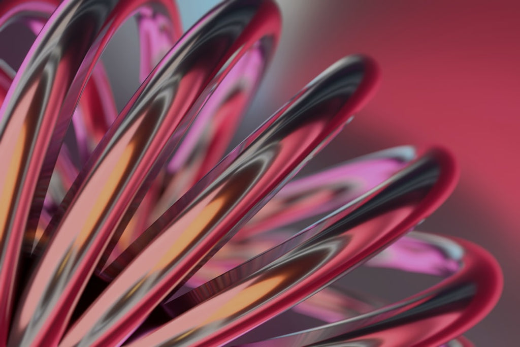 3D Kaleidoscope wallpaper pattern — base photo: a close up of a bunch of metal spoons