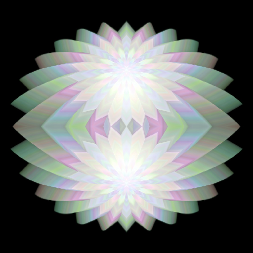 A dark, geometric pattern of interlocking obsidian-colored prisms and triangles arranged in a seamless Mirror symmetry.