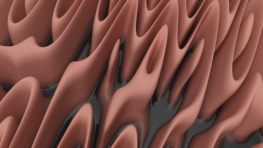 Seamless kaleidoscope wallpaper pattern — Medicine by wallpaper⁶ — base photo: a computer generated image of a group of wavy shapes