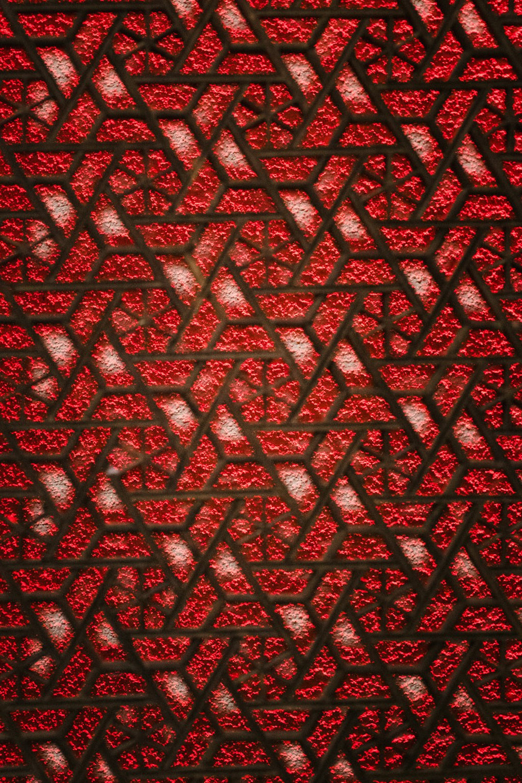 Seamless kaleidoscope wallpaper pattern — Geometry by wallpaper⁶ — base photo: red and white tribal pattern