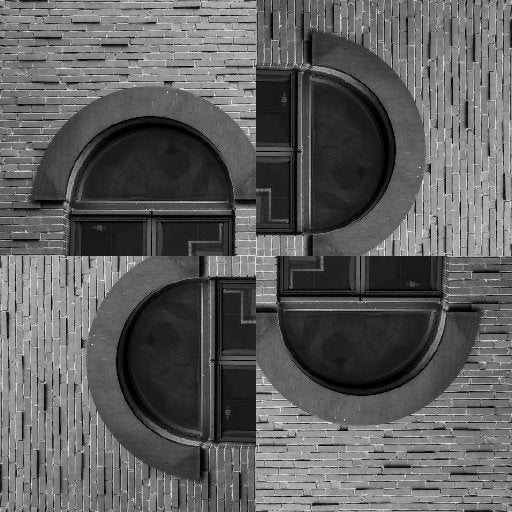 WALLPAPER⁶ — seamless rotate4 pattern from bauhaus typography, Bauhaus