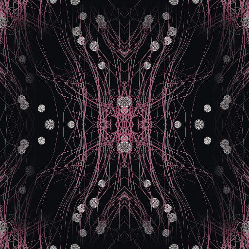 WALLPAPER⁶ — seamless mirror4 pattern from neuron synapse, Biology