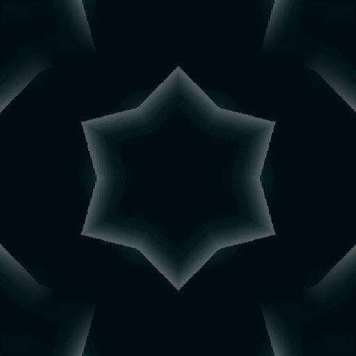 WALLPAPER⁶ — seamless kaleidoscope pattern from double slit experiment, Physics